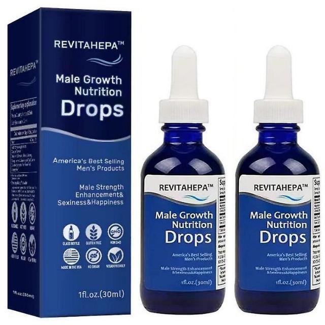 1/2/3Pcs Male Growth Nutrition Drops, Blue Direction Benefit Drops For Men 2pcs on Productcaster.