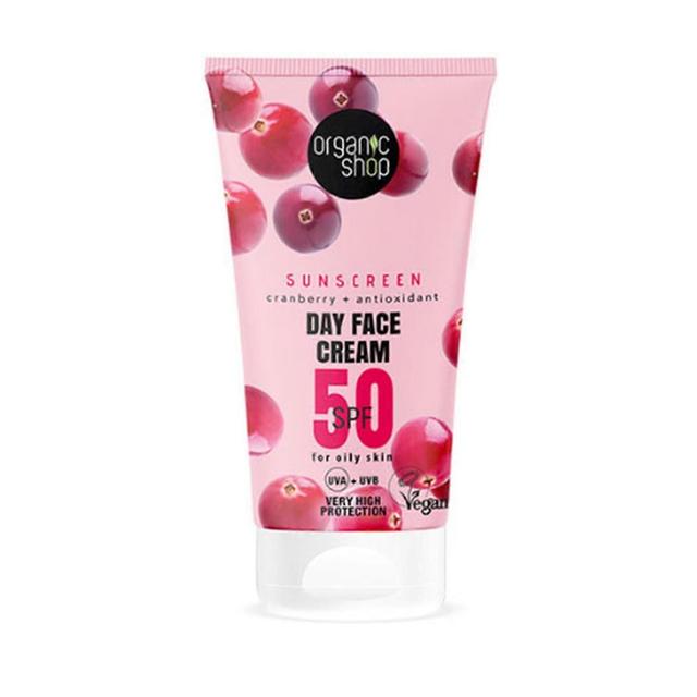 Organic Shop Bioshop brusnicová crema facial de dia spf50 50ml on Productcaster.