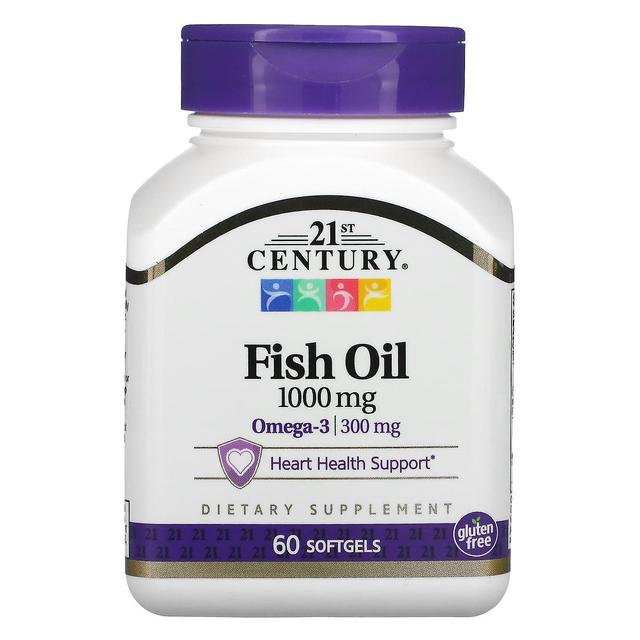 21st Century, Fish Oil, 1000 mg, 60 Softgels on Productcaster.