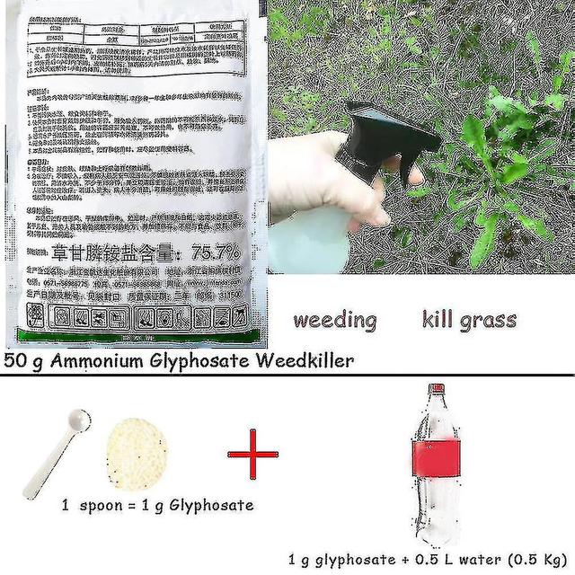 Exwo Glyphosate Ammonium Weed Killer Easy To Use Soluble Environmentally Friendly 50g Weed Killer For Fule53 on Productcaster.