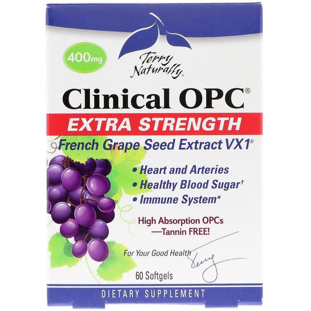 Terry Naturally Terry Naturligt, Klinisk OPC, Extra Styrka, 400 mg, 60 Softgels on Productcaster.