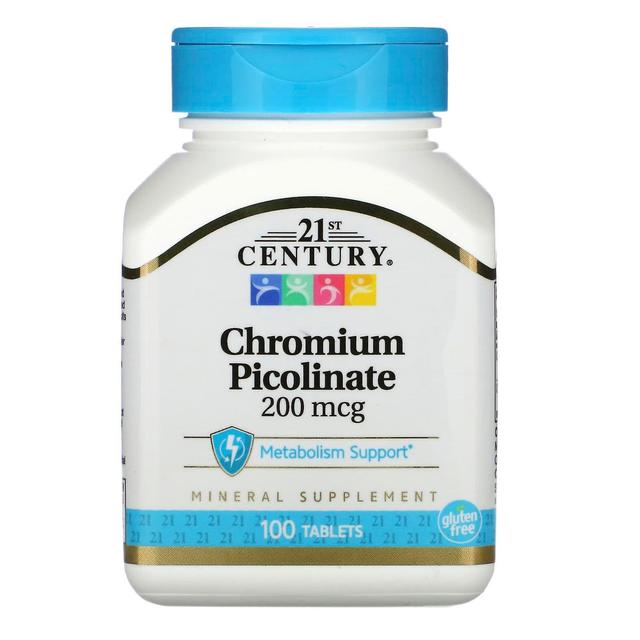 21st Century, Chromium Picolinate, 200 mcg, 100 Tablets on Productcaster.