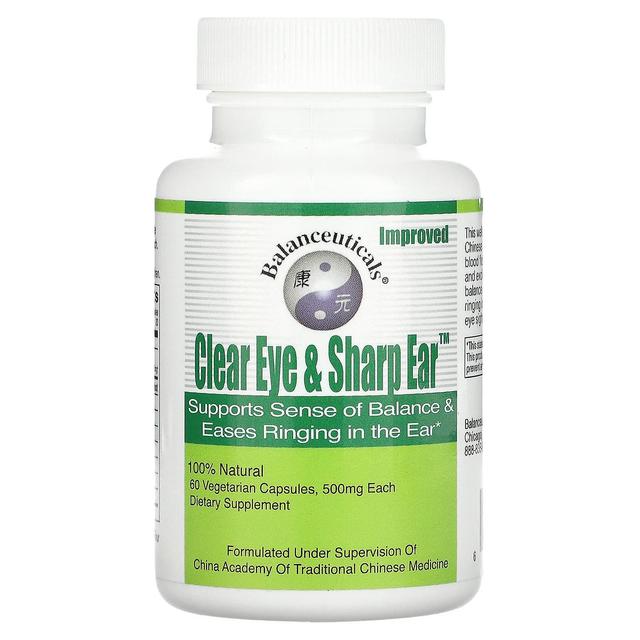 Balanceuticals, Clear Eye & Sharp Ear, 500 mg, 60 Vegetarian Capsules on Productcaster.