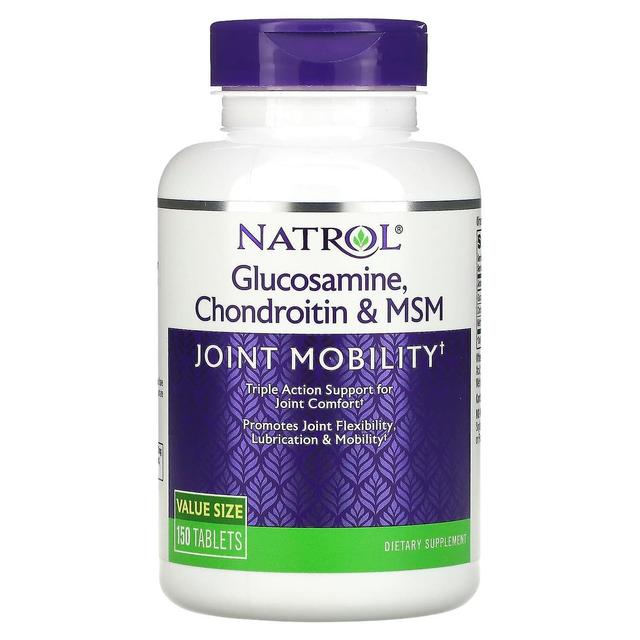 Natrol, Glucosamin, Chondroitin & MSM, 150 tabletter on Productcaster.