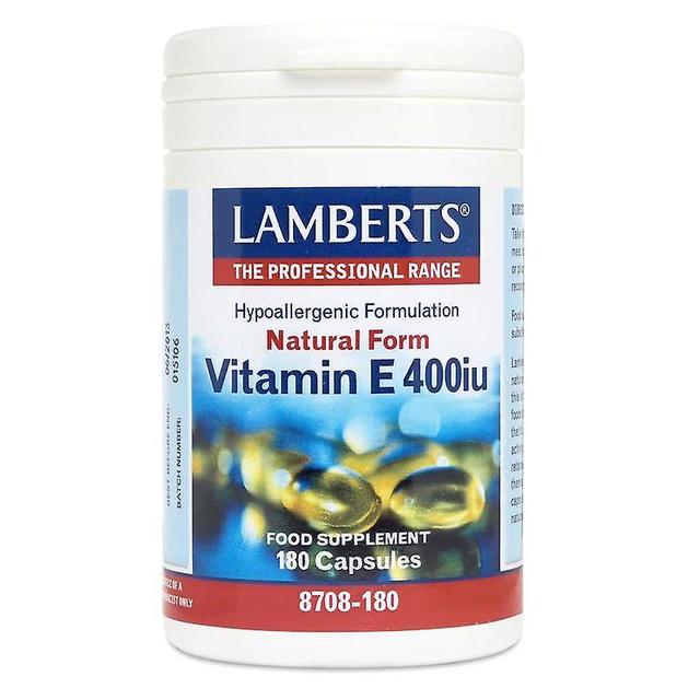 Lamberts Vitamin E 400iu Kapseln 180 (8708-180) on Productcaster.