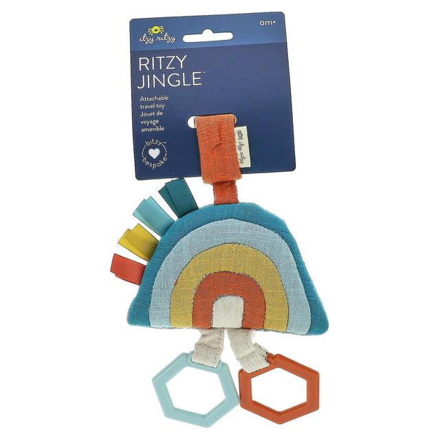 itzy ritzy, Ritzy Jingle, Attachable Travel Toy, 0+ Months, Rainbow, 1 Toy on Productcaster.