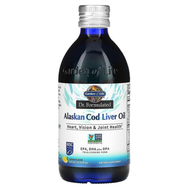 Garden of Life Jardim da Vida, Dr. Formulado, Óleo de fígado de bacalhau do Alasca, Limão, 13,52 fl oz (400 ml) on Productcaster.