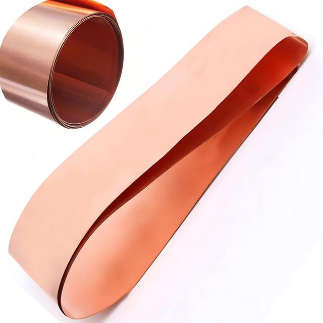 Jinzhaolai New Cu Metal Sheet Foil Plate Long 100/200/300/500 /1000mm Pure Copper Tablets Material For Metal Art99.9% Pure Copper 0.1x100x100mm on Productcaster.