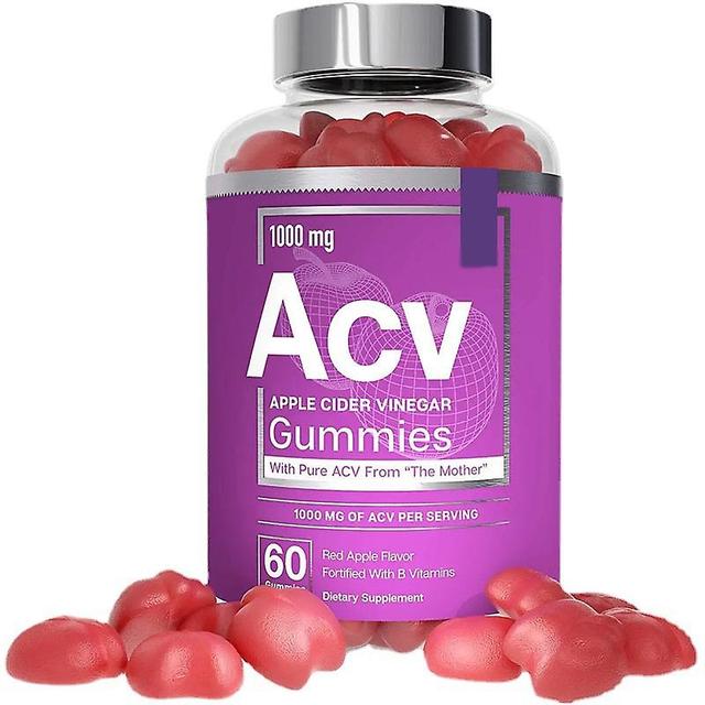 Vorallme 1 fľaša 60 tabliet Jablčný ocot Mäkké trávenie cukríkov Soft Candy Acv Vitamín B6 B12 Zvýšte hladinu energie 1 Bottle 60 Pills on Productcaster.