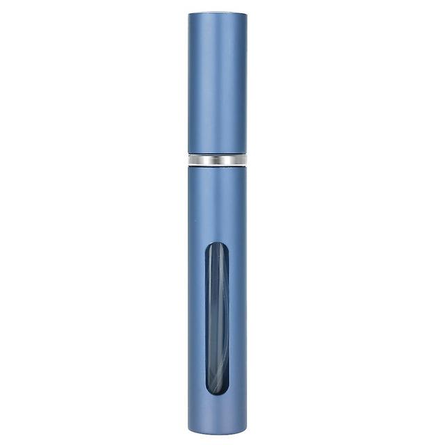 Empty Perfume Bottle Blue Aluminum Bullet Head Refillable Perfume Spray Bottle 5ml Mini Empty on Productcaster.