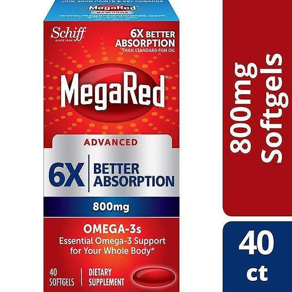 Megared advanced 6x better absorption omega 3 fish oil supplement - 800 mg, 40 softgels (packaging may vary) on Productcaster.