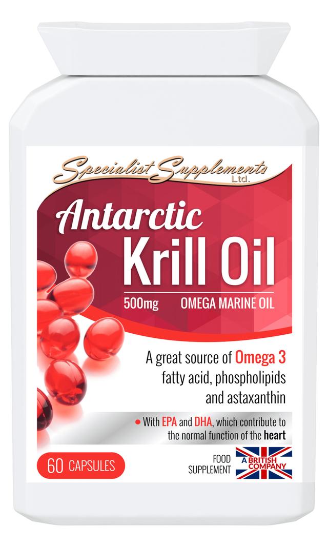 Specialist supplements antarctic krill oil 500mg on Productcaster.