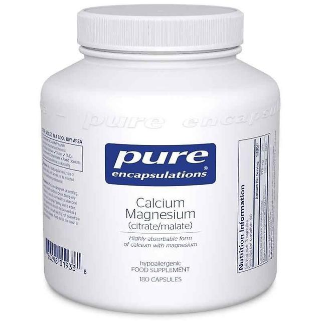 Pure Encapsulations Calcium Magnesium (citrate/malate) Capsules 180 on Productcaster.