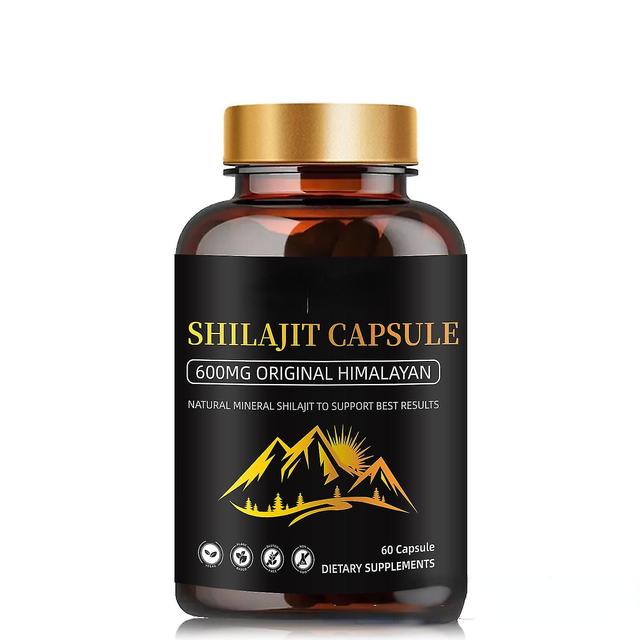 Shilajit-kapselit, 600 mg Shilajit kultakapseli, Shilajit puhdas Himalajan orgaaninen, Shilajit-kapseli orgaaninen Himalajan runsaasti hivenaineita... on Productcaster.