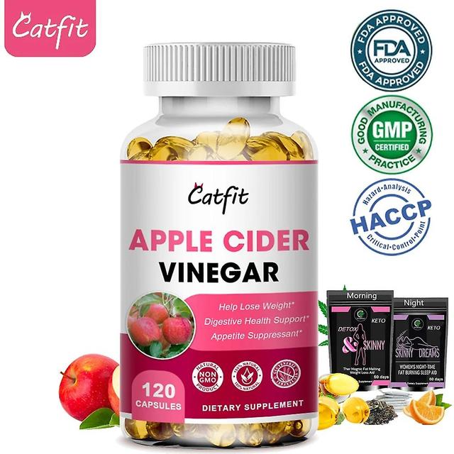 Sofirn Catfit Naturalna kapsułka z cydrem jabłkowym Keto Dieta Produkt do kontroli wagi Kwas jabłkowy Przekąski zdrowotne 14Dni Apple Cider on Productcaster.