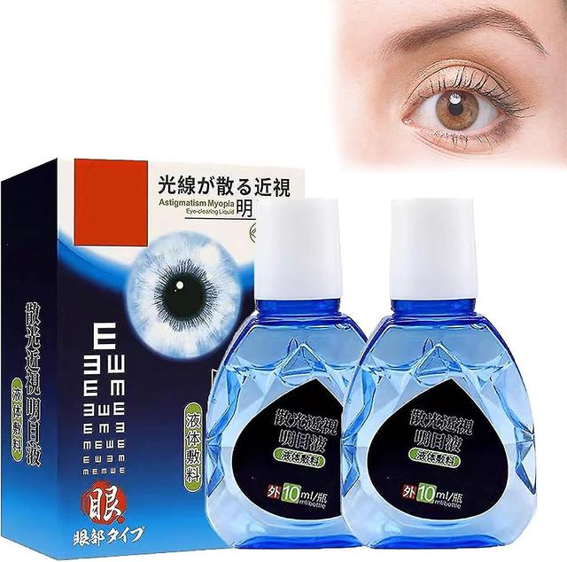 New Eye Care Brightening Solution,2023 New Eye Care Liquid Japan,nursing Astigmatism Myopia Clear Eyesight Eye Drops, Alleviate Eye Fatigue 2 Pcs on Productcaster.