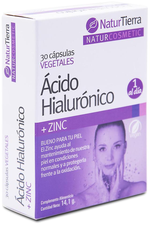 Naturtierra Hyaluronsyre+Zink 30 kapsler on Productcaster.