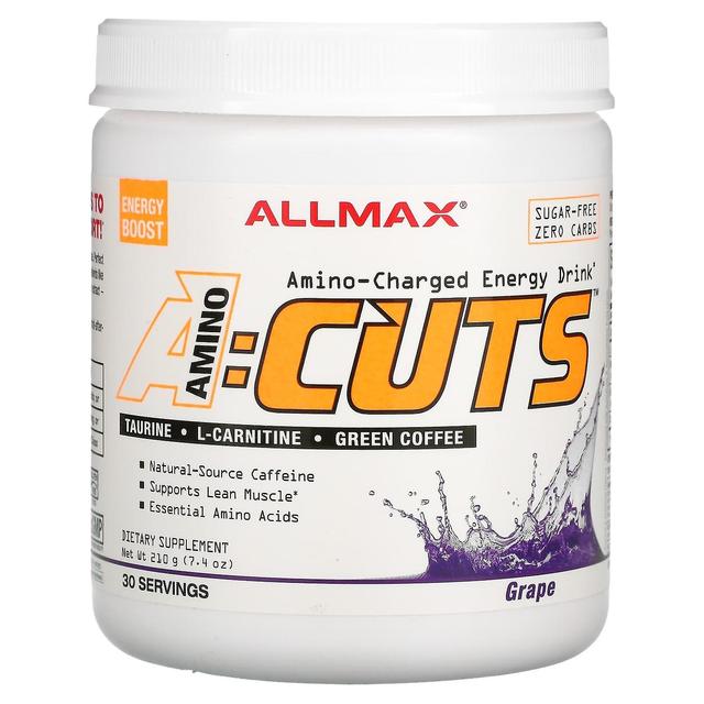 ALLMAX, ACUTS, Amino-Charged Energy Drink, Grape , 7.4 oz (210 g) on Productcaster.