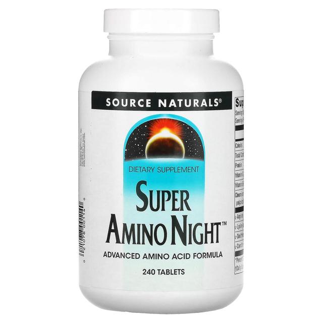 Source Naturals Källa Naturals, Super Amino Night, 240 Tabletter on Productcaster.