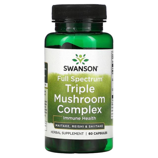 Swanson, Full Spectrum Triple Mushroom Complex, 60 kapslar on Productcaster.