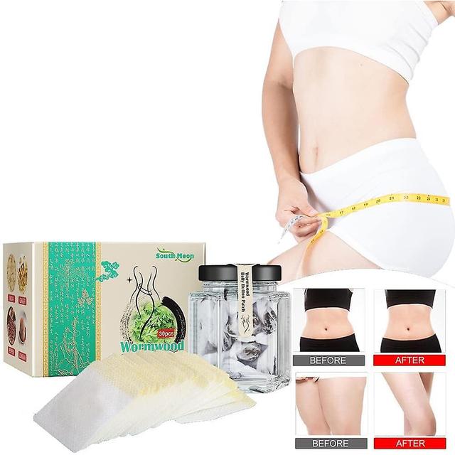 30 Pcs Detox Slimming Belly Pellet Wormwood Navel Sticker Detox Slimming Patch Lose Weight Chinese Herbal on Productcaster.