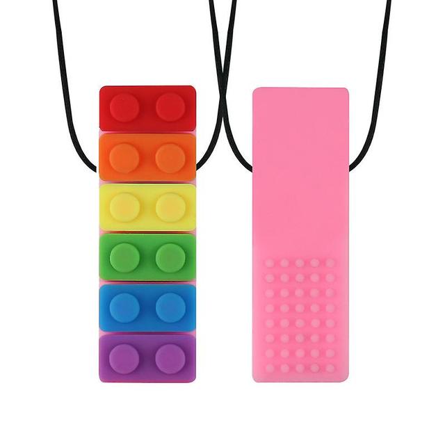 3pcs Sensory chew necklace for toddlers with autism and chewing needs, oral motor chewable tablets Type 1 on Productcaster.