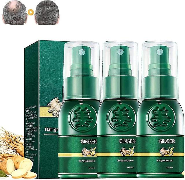 1-3pcs Growth Plus Nourishing Ginger Spray Growth Plus Organic Hair Serum For Men Women on Productcaster.