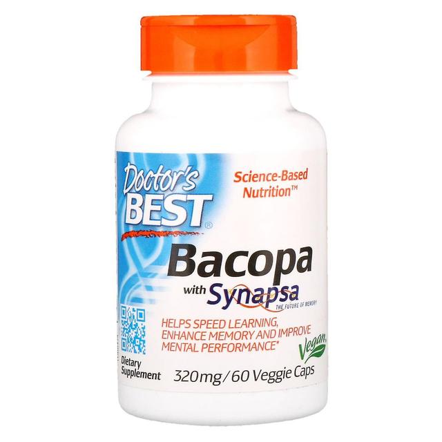 Doctor's Best, Bacopa z Synapsa, 320 mg, 60 Czapki z warzywami on Productcaster.