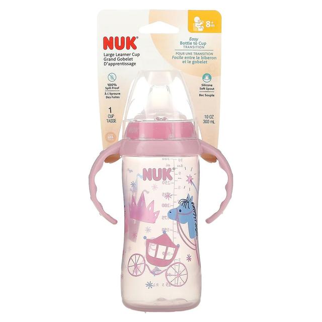 NUK, Large Learner Cup, 8+ Months, Princess/Pink, 10 oz (300 ml) on Productcaster.