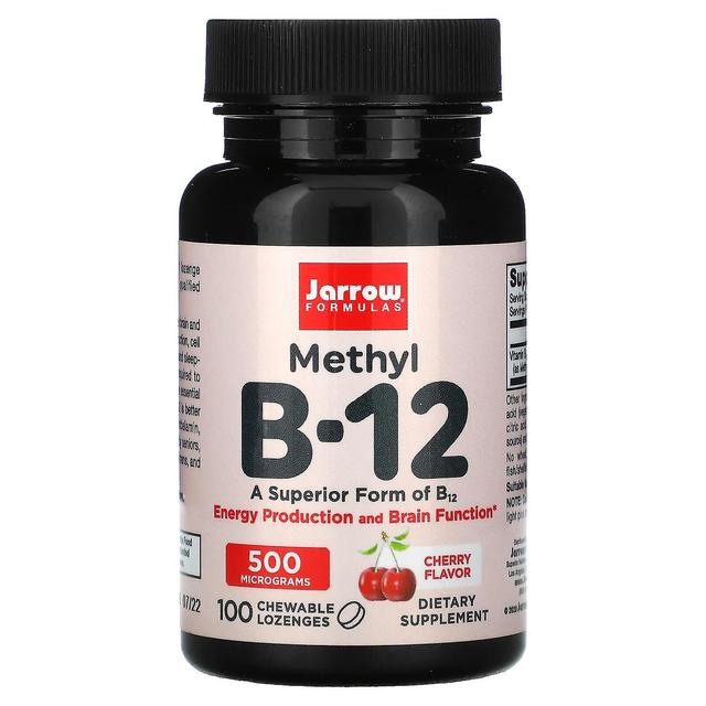 Jarrow Formulas, Methyl B-12, Cherry , 500 mcg, 100 Chewable Lozenges on Productcaster.