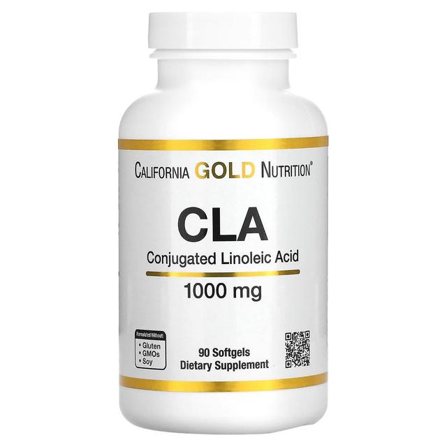 California Gold Nutrition, CLA, Clarinol, Conjugated Linoleic Acid, 1,000 mg, 90 Softgels on Productcaster.