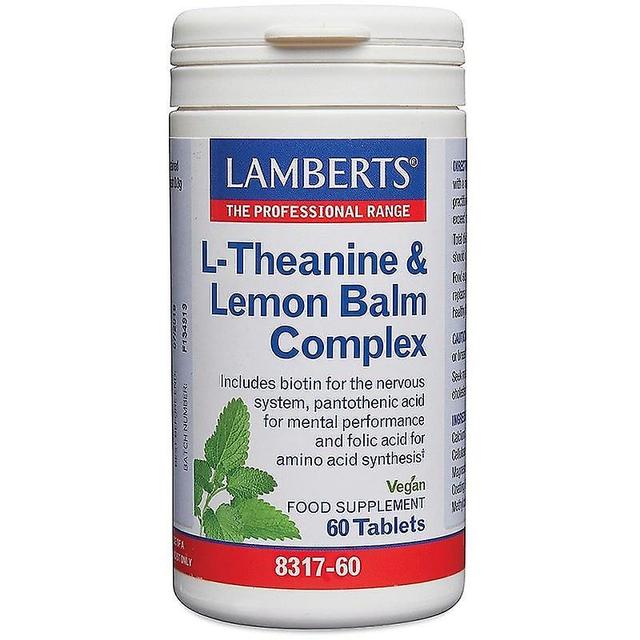 Lamberts Theanine & Lemon Balm Complex Tablets 60 (8317-60) on Productcaster.