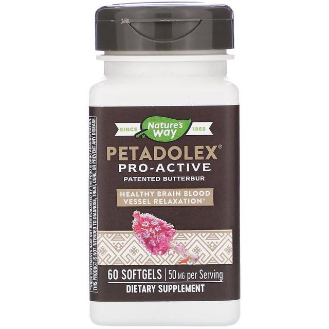 Nature's Way, PETADOLEX, Pro-Active, 50 mg , 60 Softgels on Productcaster.