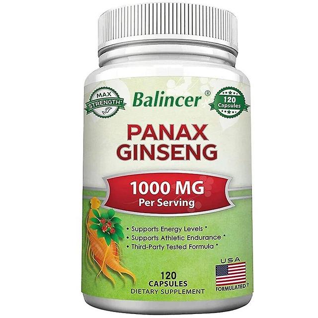 Vorallme Balincer Doplnok extraktu zo ženšenu, podporuje energiu, imunitný systém, mužský výkon, 120 kapsúl doplnok výživy, NON-GMO 120 count-1 bottle on Productcaster.