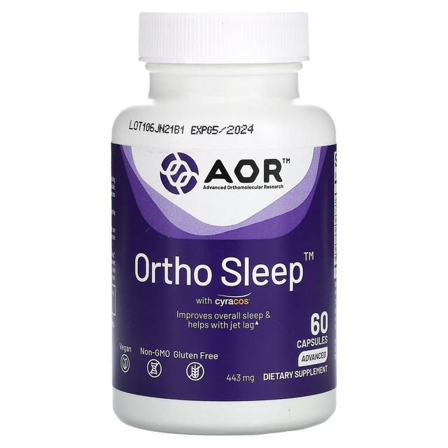 Advanced Orthomolecular Resear Ricerca ortomolecolare avanzata AOR, Ortho Sleep con Cyracos, 221 mg, 60 Capsule on Productcaster.