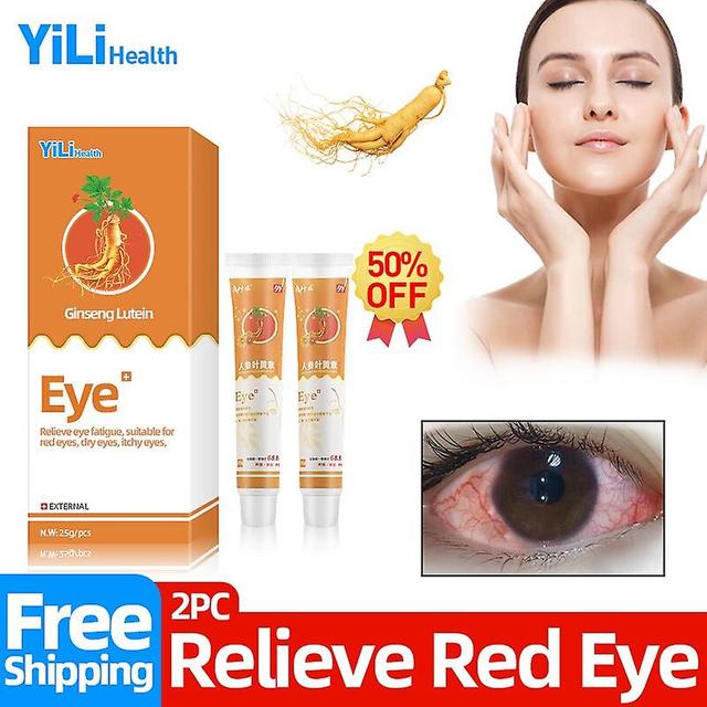 Coscelia Eye Cream Ginseng Lutein Herbal Medical Plaster Relieve Red Eyes Fatigue/itching/dryness Discomfort Health Care Ointment 2pcs(without boxs) on Productcaster.