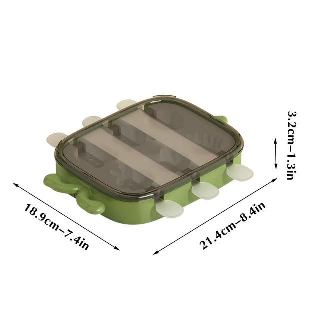 Unbrand Karikatur Eiscreme Moldes Lebensmittelqualität Haushalt gemacht Eis am Stiel Eiscreme Moldes Silikon DIY Stick Box Eismolden on Productcaster.