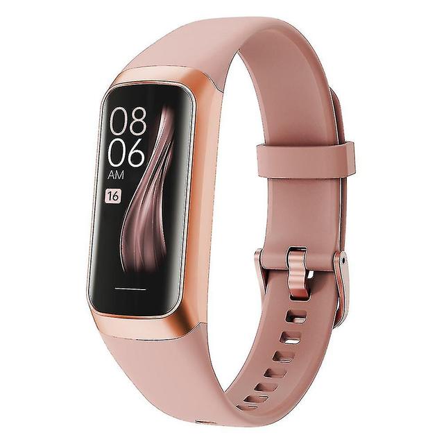 Szmtcv HD 1,1 inch scherm kleur riem slimme horloges lichte dunne anti-kras scherm horloges voor buitensporten Roze on Productcaster.