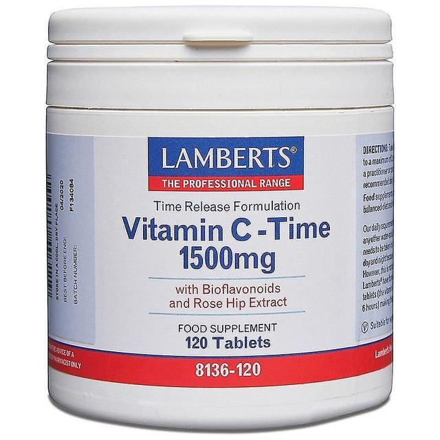 Lamberts time Release vitamin C 1500mg tabletter 120 (8136-120) on Productcaster.