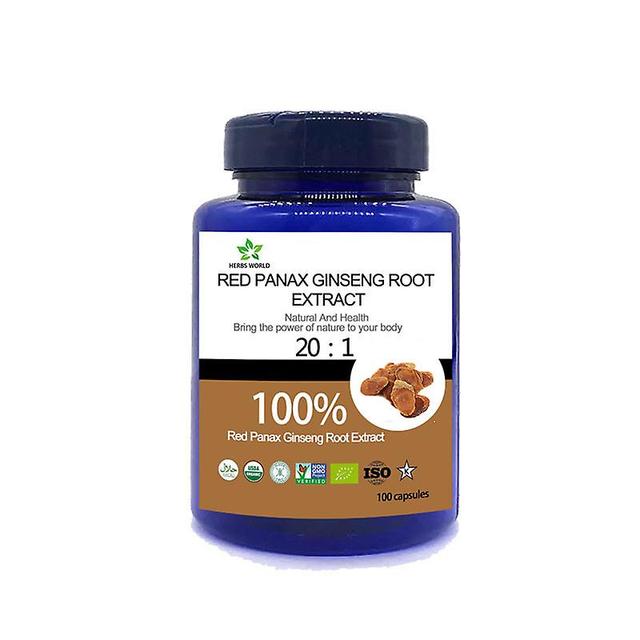 Vorallme High-quality Purepure Red Korean Panax Ginseng Root Extract Support Energy,red Panax Ginseng Root Extract 1 bottle 100pcs on Productcaster.