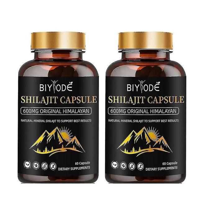 1-3bottle 100% Natural Supplement Shilajit Extract 400 Mg,mumijo, 60-180caps 2Bottle-120Pcs on Productcaster.