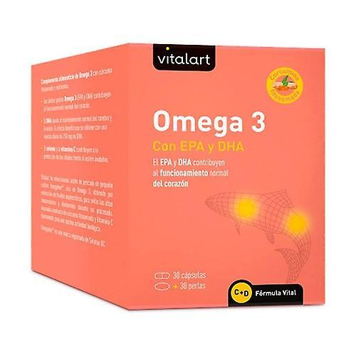 Vitalart Omega 3 with EPA and DHA 30 capsules + 30 pearls on Productcaster.