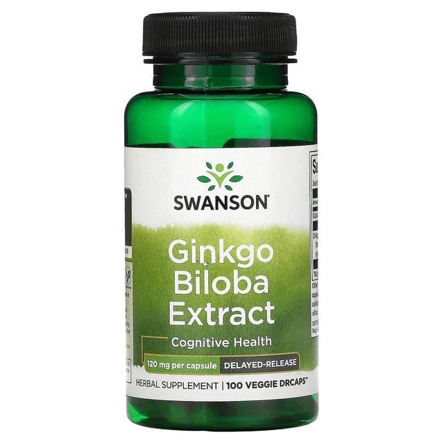 Swanson, Ginkgo Biloba Extract, 120 mg, 100 Veggie DRcaps on Productcaster.