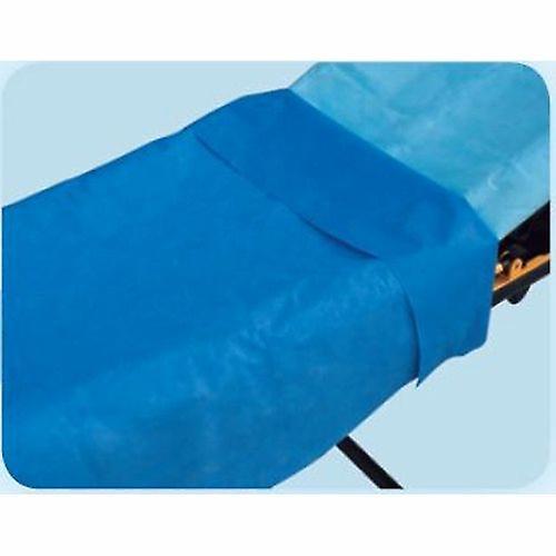 Tidi Stretcher Sheet Everyday Flat 40 x 90 pouces Tissu bleu / Poly Jetable, compte de 50 (Pack de 1) on Productcaster.