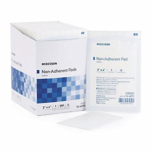 McKesson Non-Adherent Dressing Nylon / Polyester Blend 3 X 4 Inch Sterile, Count of 1200 (Pack of 1) on Productcaster.