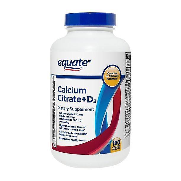 Equate Calciumcitrat + d3 überzogene Tabletten, 180 Zählen on Productcaster.