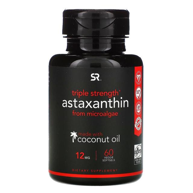 Sports Research, Astaxanthin, Triple Strength, 12 mg, 60 Veggie Softgels on Productcaster.