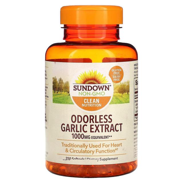 Sundown Naturals, Odorless Garlic Extract, 1,000 mg, 250 Softgels on Productcaster.