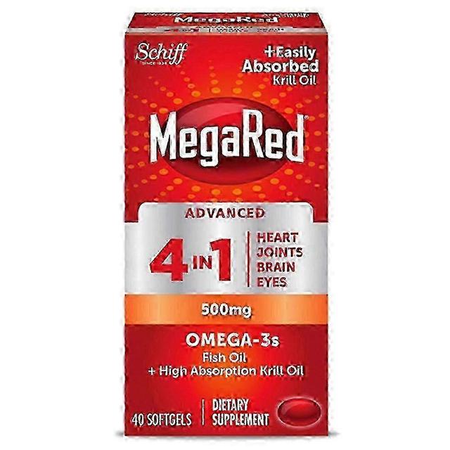 Schiff megared advanced 4-in-1, omega-3, 500 mg, softgels, 40 ea on Productcaster.