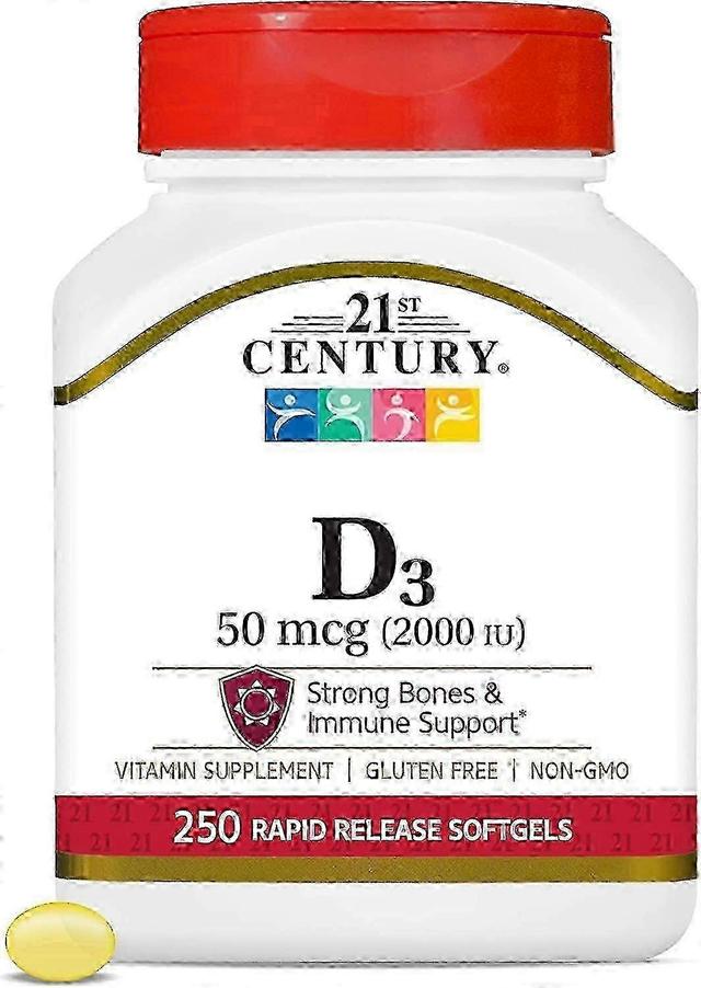 21st Century 21. storočie vitamín d3 2000 iu, softgels, 250 ea on Productcaster.